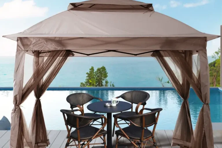 Outdoor Pop Up Gazebo with Mesh Walls 5 1 | Eluminar